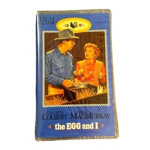 Vintage/Retro B&W VHS Tape: “The Egg And I.” Released In 1947.